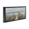Stupell Industries Wildflower Coastline Beach Path Black Framed Floater Canvas Wall Art, design by Sally Swatland